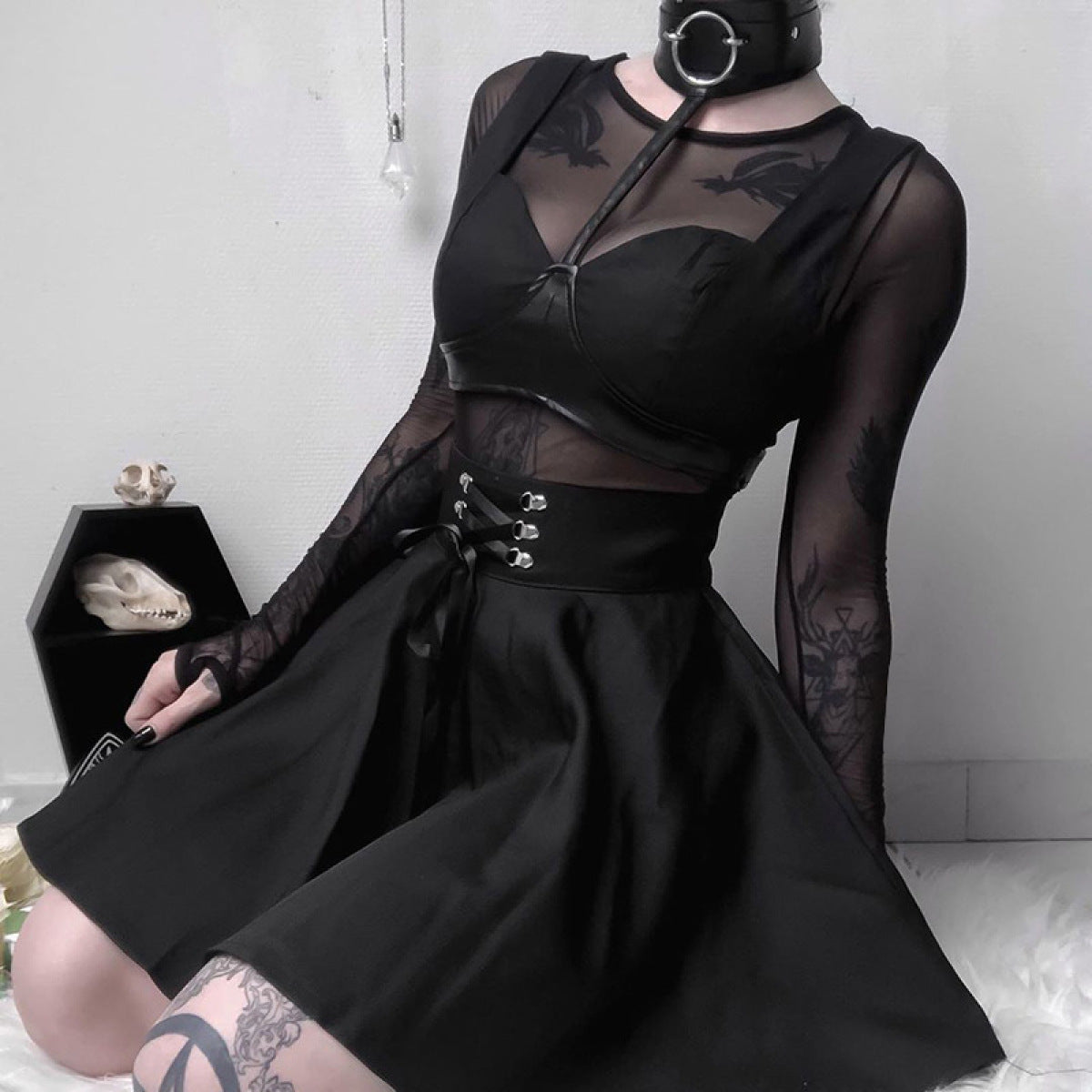 Jupe Egirl Ruban Noir