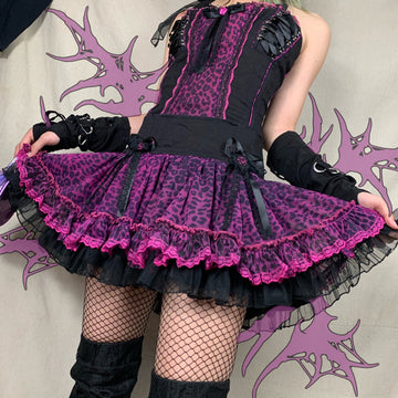 Jupe Egirl - Leopard Violet